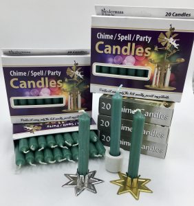 Green box of 20 mini candles
