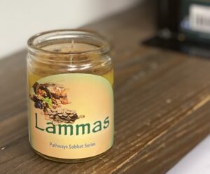 small Lammas candle