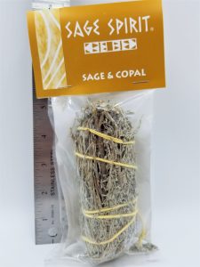 copal and sage smudge bundle stick small