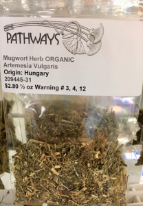 Mugwort herb organic 1/2 oz