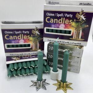 Green box of 20 mini candles
