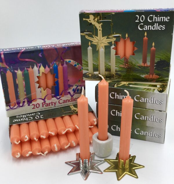 Orange box of 20 mini candles