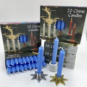 Light blue box of 20 mini candles