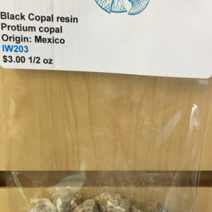 Black Copal Resin 1/2 oz