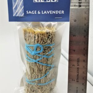 lavender and sage smudge bundle stick small